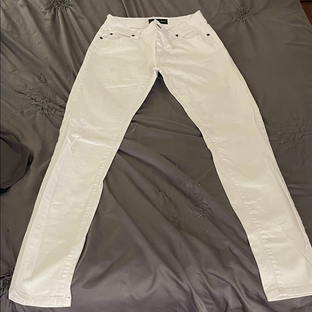 Women’s Skinny White Jeans – Clean Stretch Denim